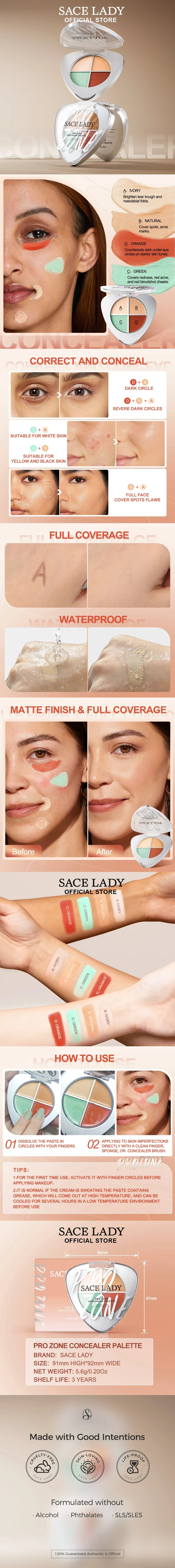 Color Correction Concealer Palette A+ Image