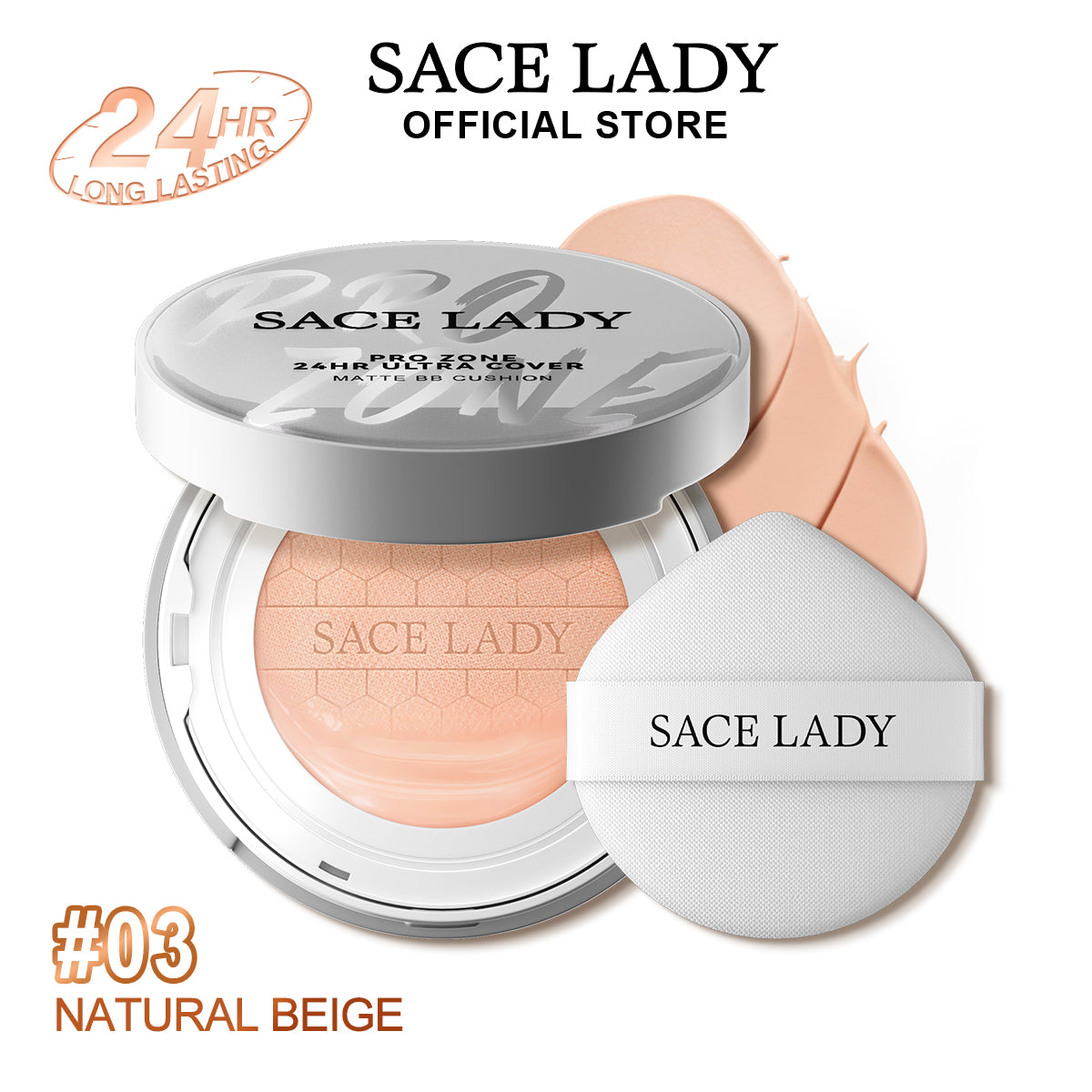 SACE LADY PRO ZONE 24HR Ultra Cover Matte BB Cushion