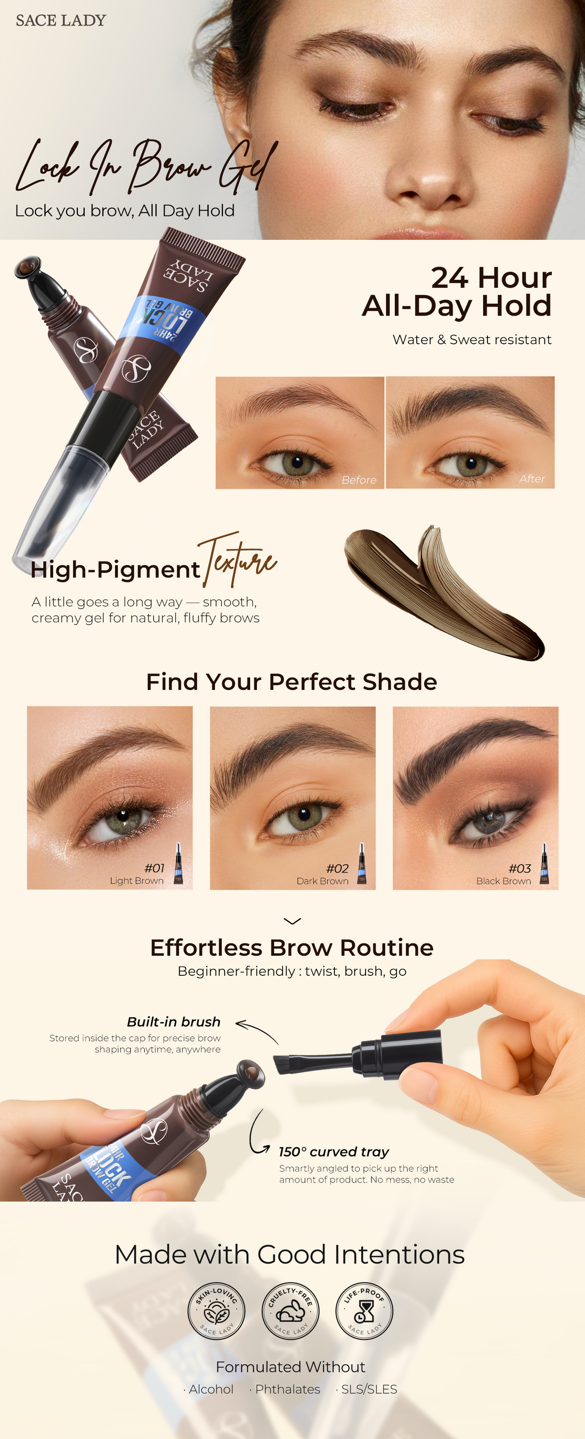 24H Lock Eyebrow Gel A+ Image