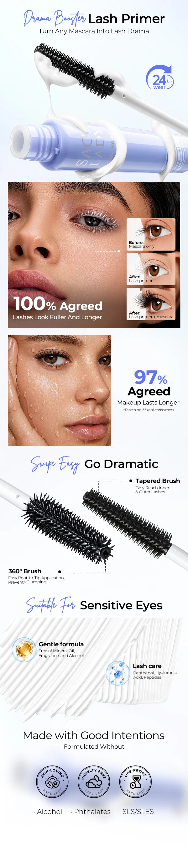 DRAMA BOOSTER LASH PRIMER | Lengthening, Volumizing A+ Image