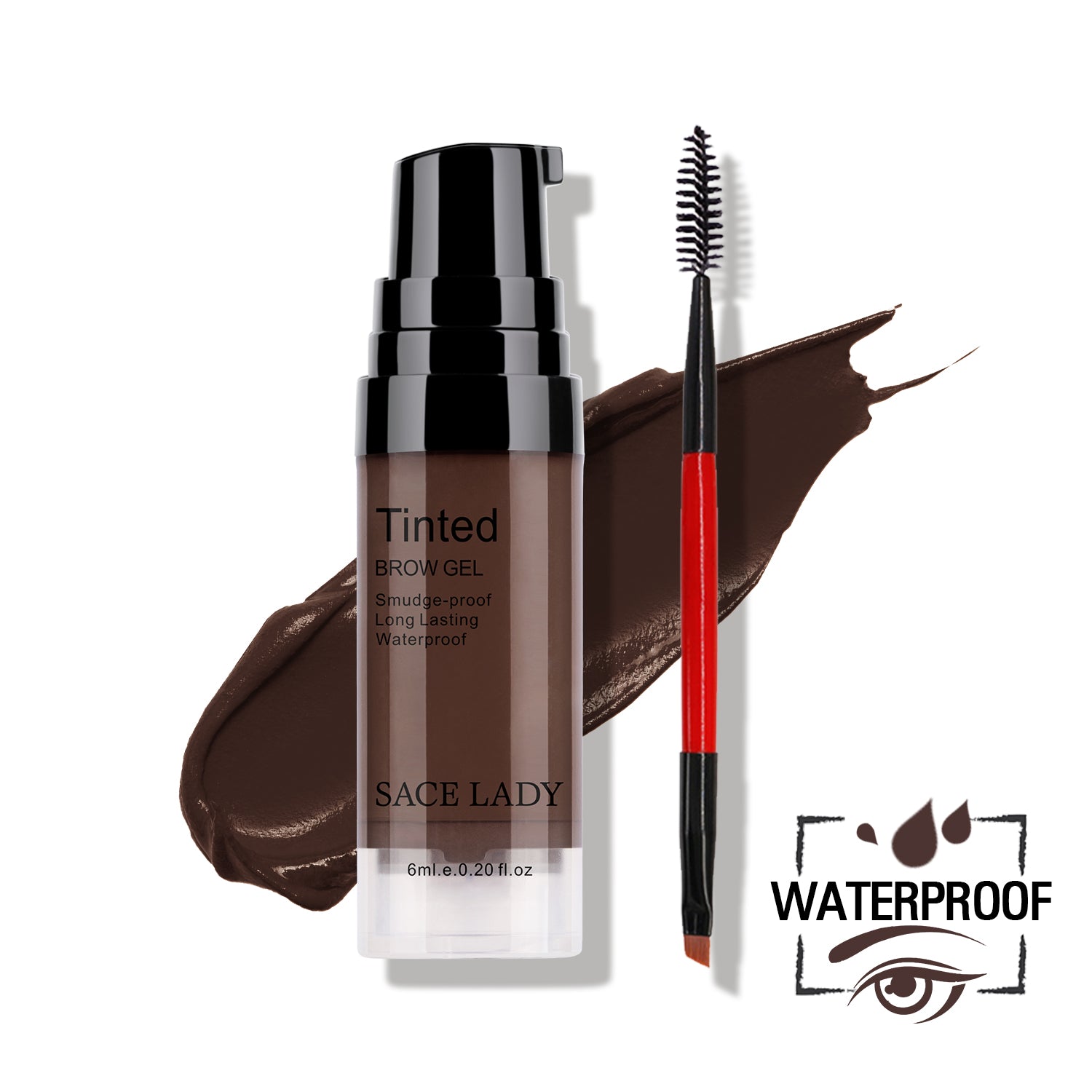 SACE LADY 3D Eyebrow Gel Long Lasting 24 Hours Waterproof Smudge-proof Brow Cream Makeup Kit