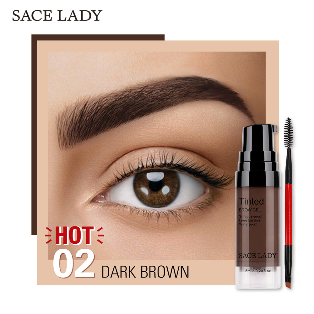 SACE LADY 3D Eyebrow Gel Long Lasting 24 Hours Waterproof Smudge-proof Brow Cream Makeup Kit