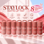 8-Color STAYLOCK MATTE LIP TINT SET TRANSFER-PROOF