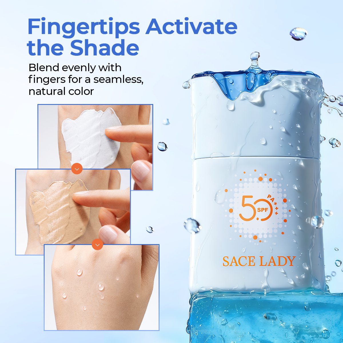 Smart Color-Changing Tinted Sunscreen | SPF 50 PA+++, Waterproof & Long-Lasting