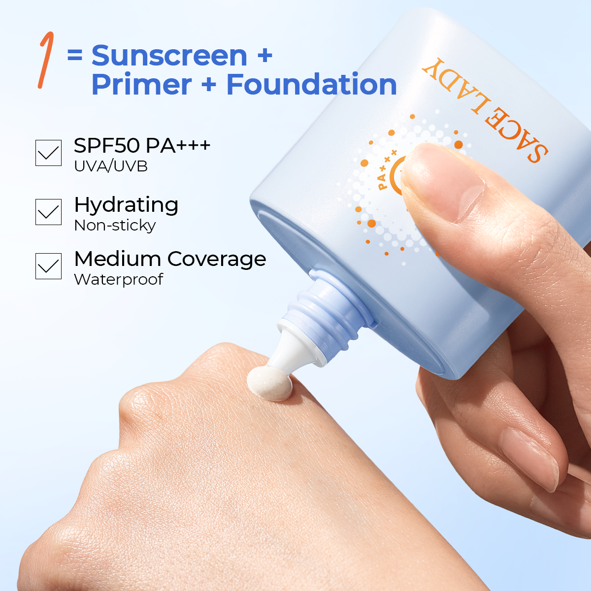 Smart Color-Changing Tinted Sunscreen | SPF 50 PA+++, Waterproof & Long-Lasting