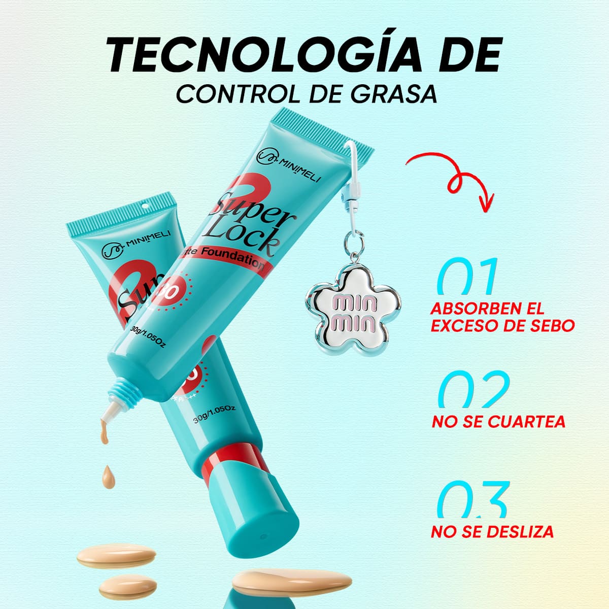 BASE DE MAQUILLAJE MATE SUPER LOCK