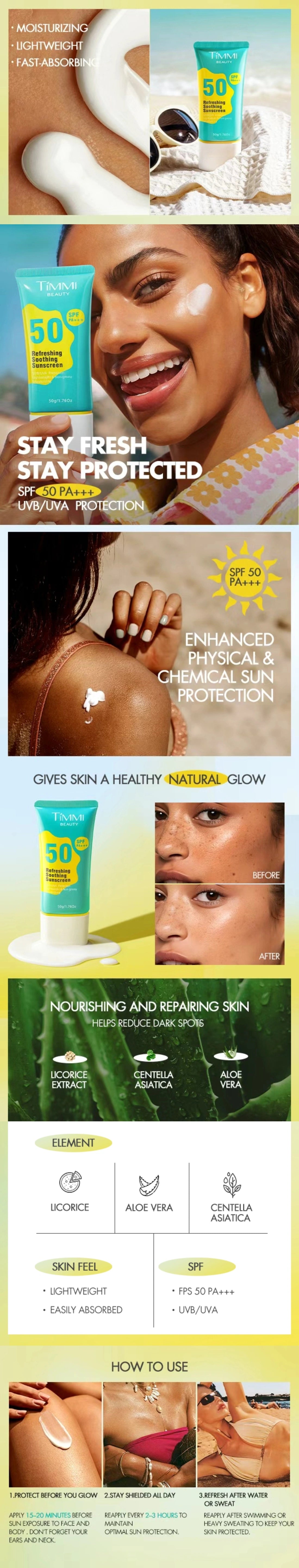 REFRESHING & SOOTHING SUNSCREEN | SPF 50 PA+++, UVB/UVA Protection A+ Image