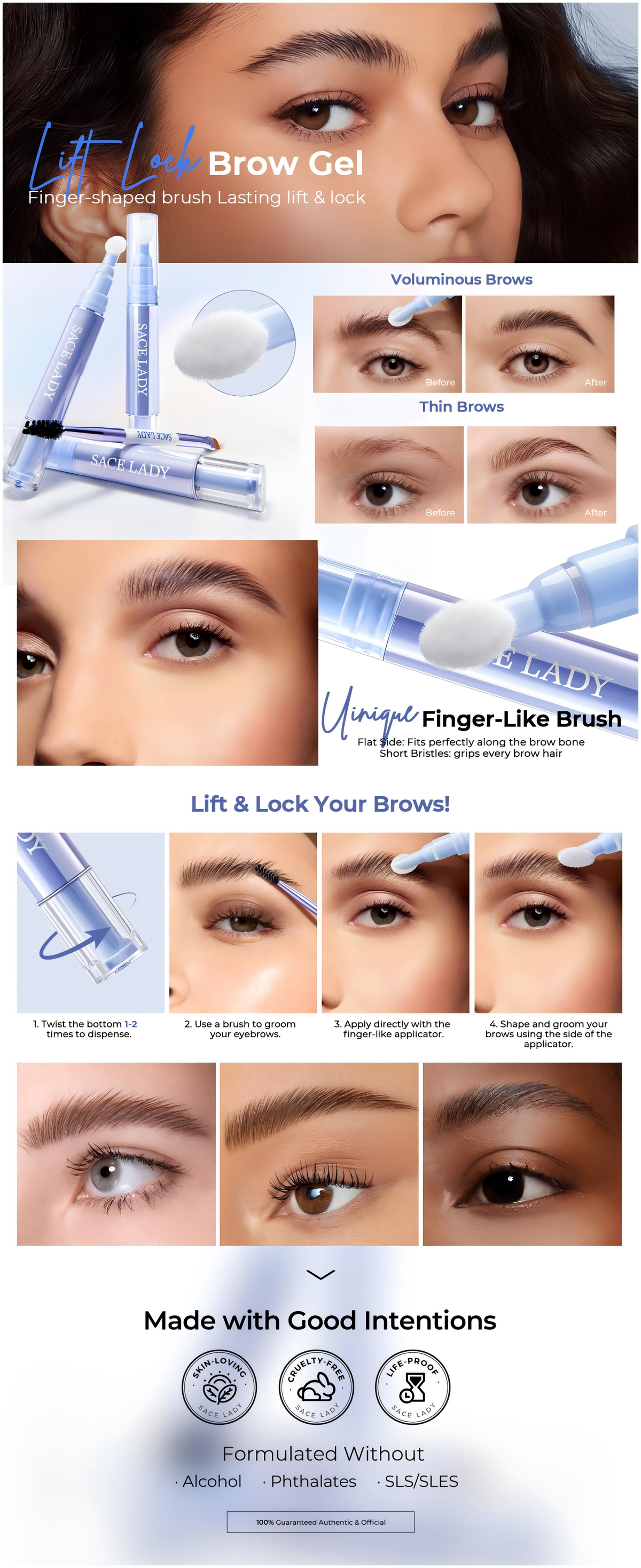 Gel para cejas Lift Lock A+ Image