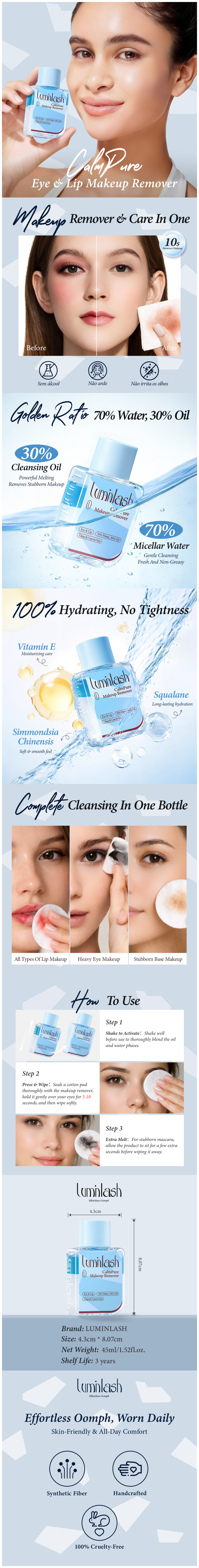 Calmpure Eye & Lip Makeup Remover A+ Image