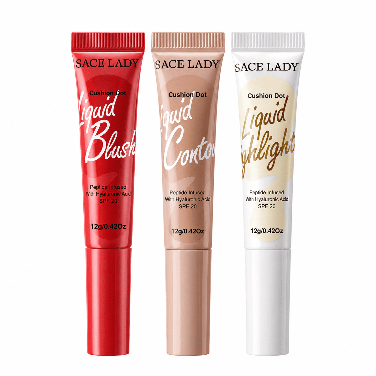 CUSHION DOT LIQUID BLUSH&CONTOUR&HIGHLIGHTER SET