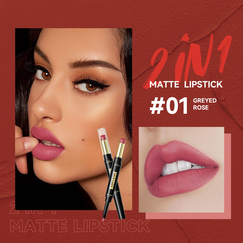 Matte Finish 2 in 1 Matte Lipstick