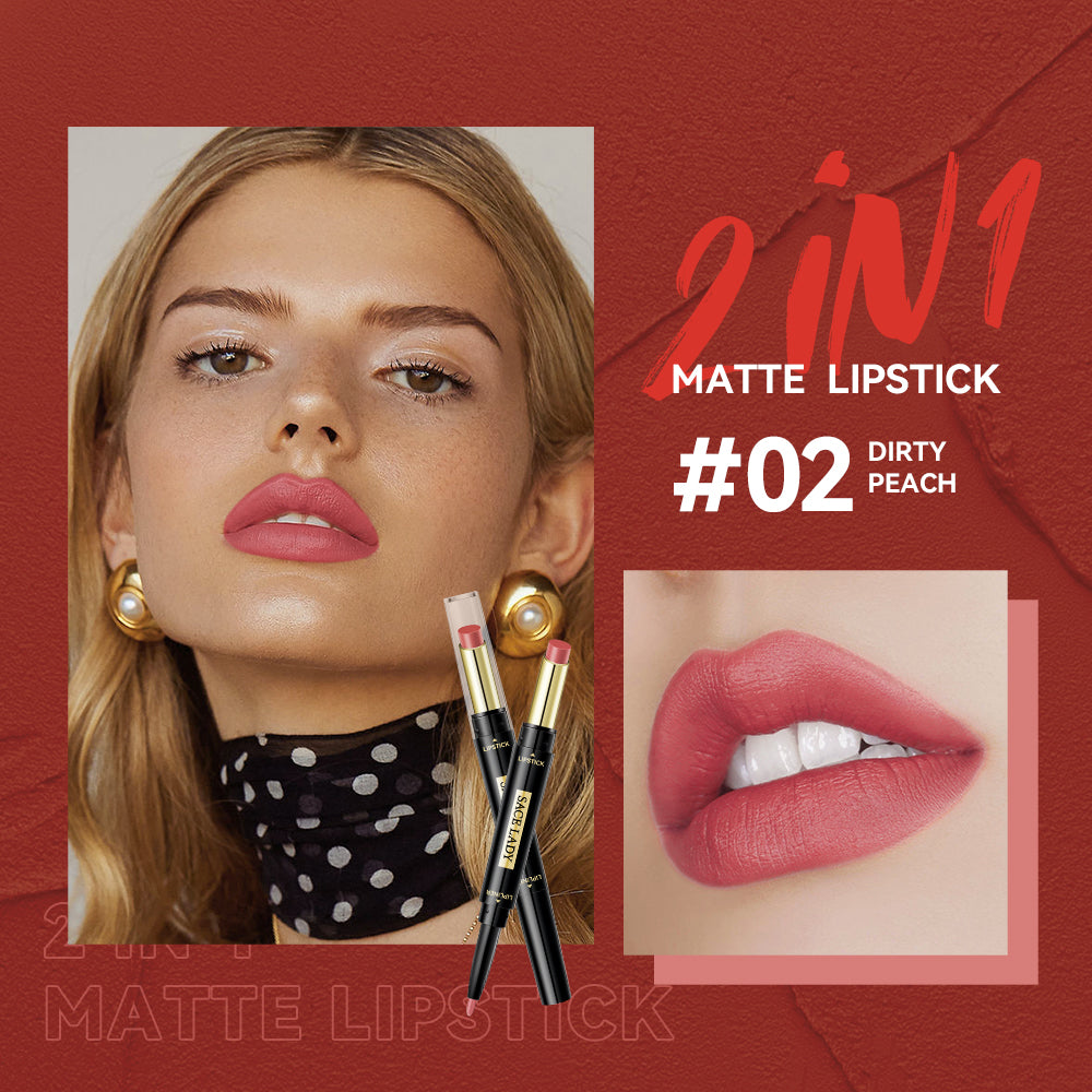 Matte Finish 2 in 1 Matte Lipstick