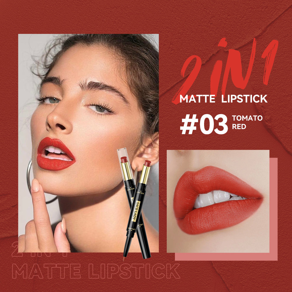 Matte Finish 2 in 1 Matte Lipstick