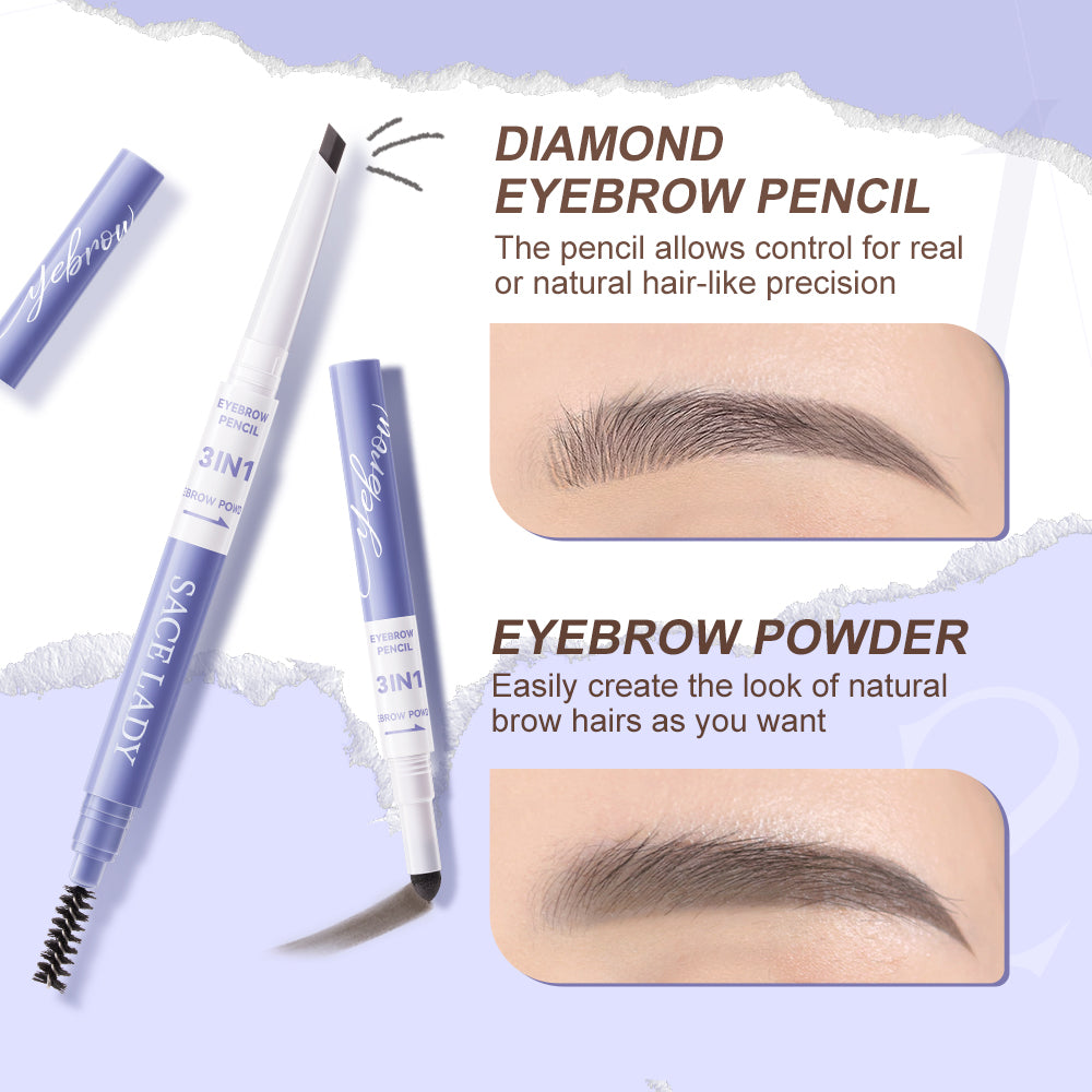 SACE LADY 3 in 1 Eyebrow Pencil